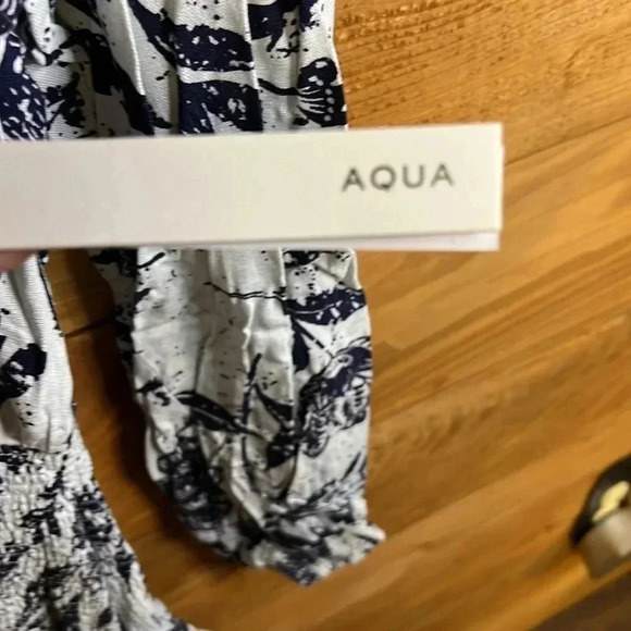 NWT Womens AQUA Blue‎ Multi dress MIDI LONG SLEEVE FLORAL WEDDING CASUAL EVENT - Picture 5 of 8